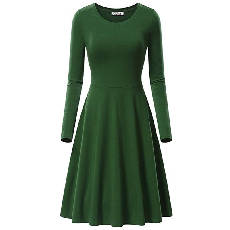ladies pleated midi dress