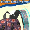 thumbnail image 5 of Dachshund Flower Purple Pattern 17" School Backpacks for Teens,Waterproof Oxford Fabric,S-Shape Padded Straps for School,Travel,Hiking,Camping, 5 of 6