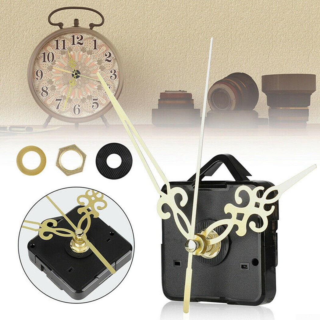 DIY Clock Movement Mechanism Hands Wall Repair Tool Parts Kit Long Shaft Silent