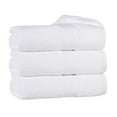 thumbnail image 2 of Superior Oregon Organic Cotton Solid Bath Towel, Set of 3, White, 2 of 11