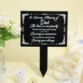 thumbnail image 5 of Memorial Remembrance Plaque Stake Acrylic Plaque Memorial Commemoratory Sign Garden Remembrance Decoration "In Loving Memory of Dad", 5 of 9