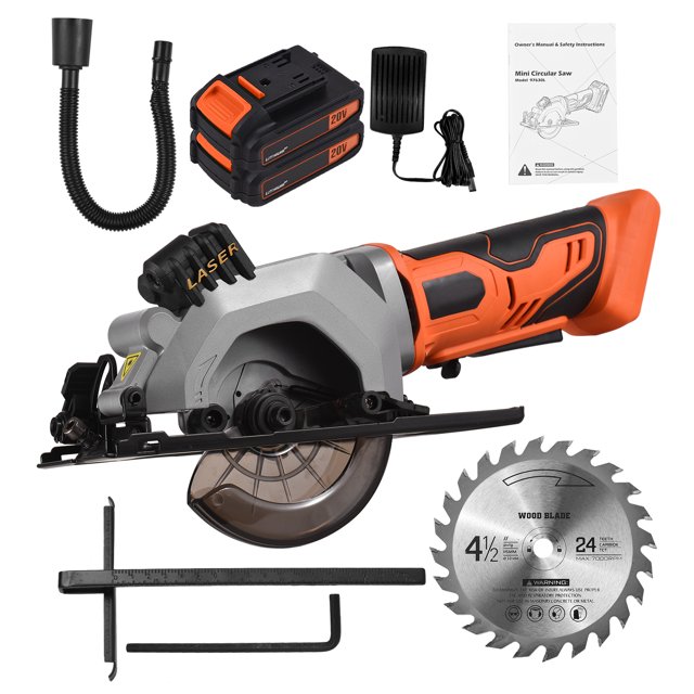 Mini sierra circular inalámbrica profesional 20V 3400RPM Sierra circular 2.0Ah