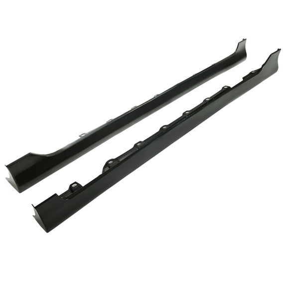 GJWL Add-on ABS Side Skirts Body Kit Compatible with Toyota Corolla 2003-2008 US Spec Black