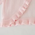 thumbnail image 3 of Girls' Cardigans Knitted Long Sleeve Kids School Cotton Crewneck Cardigan Lightweight Button-up Cotton Knit Sweater with Buttons School Uniform for Girl, 3 of 6