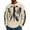 17#Beige, variant on Casual Long Sleeve Shirt for Men with Skeleton Graphic Print Crew Neck Design Loose Fit Streetwear Style Top