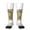 2 Black-2, variant on Horse Rider In Field Print Contrast Color Stockings, Elastic Sports Socks Warm Socks Clothing Accessories, Adult Unisex