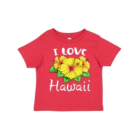 

Inktastic I Love Hawaii Hibiscus Flowers Boys or Girls Toddler T-Shirt