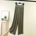thumbnail image 2 of Womens Plus Size Wide Leg Palazzo Pants Drawstring Elastic Waist Pleated Flowy Trousers Fashion Vacation Workout Pants Army Green, 2 of 5