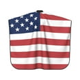 thumbnail image 3 of Us Flag Salon Barber Cape - Professional Hairdressing Waterproof Hair Cutting Cape With Adjustable Snap Closure-Haircut Apron For Hair Stylist And Home Use-55''X66'', 3 of 5