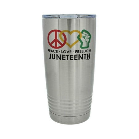 

ThisWear Civil Rights Movement Gifts for Women Peace Love Freedom Juneteenth 20oz Stainless Steel Insulated Travel Mug with Lid