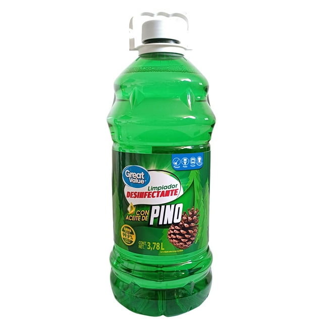Limpiador desinfectante Great Value con aceite de pino 3.78 L