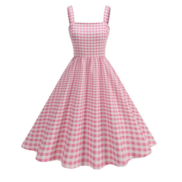 Vestido Corto de Verano de las Mujeres de Malla de Manga Corta Bordado Vestido de Pastel Retro, Vestido Ligero Casual para la Fiesta Y las Vacaciones