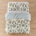 thumbnail image 3 of Levtex Home - Grey Palladium Quilt Set - King/Cal King Quilt (106x92in.) + Two King Pillow Shams (36x20in.) - Paisley - Green, Yellow, Grey, Blue, and White - Reversible - Cotton Fabric, 3 of 5