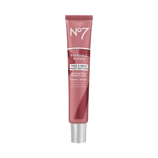Serum de la marca multiacción, para restaurar y renovar rostro y cuello, 1.69 oz