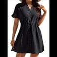 thumbnail image 1 of Traje de Baño para Mujer, con Botones, para Playa, Bikini, Color Negro, Talla L, 1 of 6