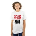 thumbnail image 3 of Fear Not Paint Splatter Christian Men's Graphic T Shirt Tees Brisco Brands S, 3 of 6