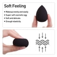 thumbnail image 4 of 5 Pcs Makeup Sponge Set, With makeup sponge holder, Vegan Makeup Sponge, Makeup Sponges for Cream, Liquid Foundation and Powder Application, Cruelty Free, Latex Free, Perfect For Travel.(Black), 4 of 5