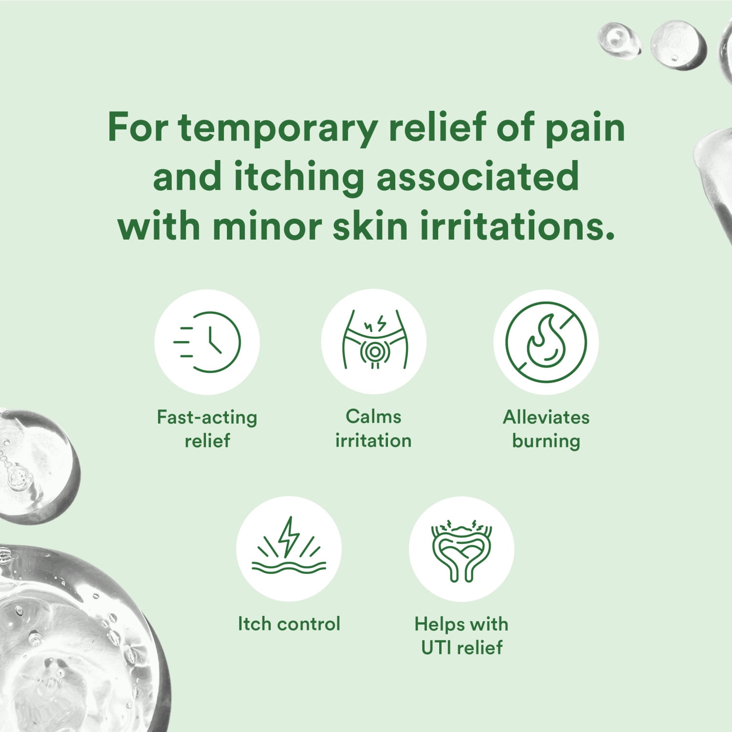 Good Clean Love® Relief Vaginal Gel with Lidocaine, Fast-Acting Itch & Pain Relief