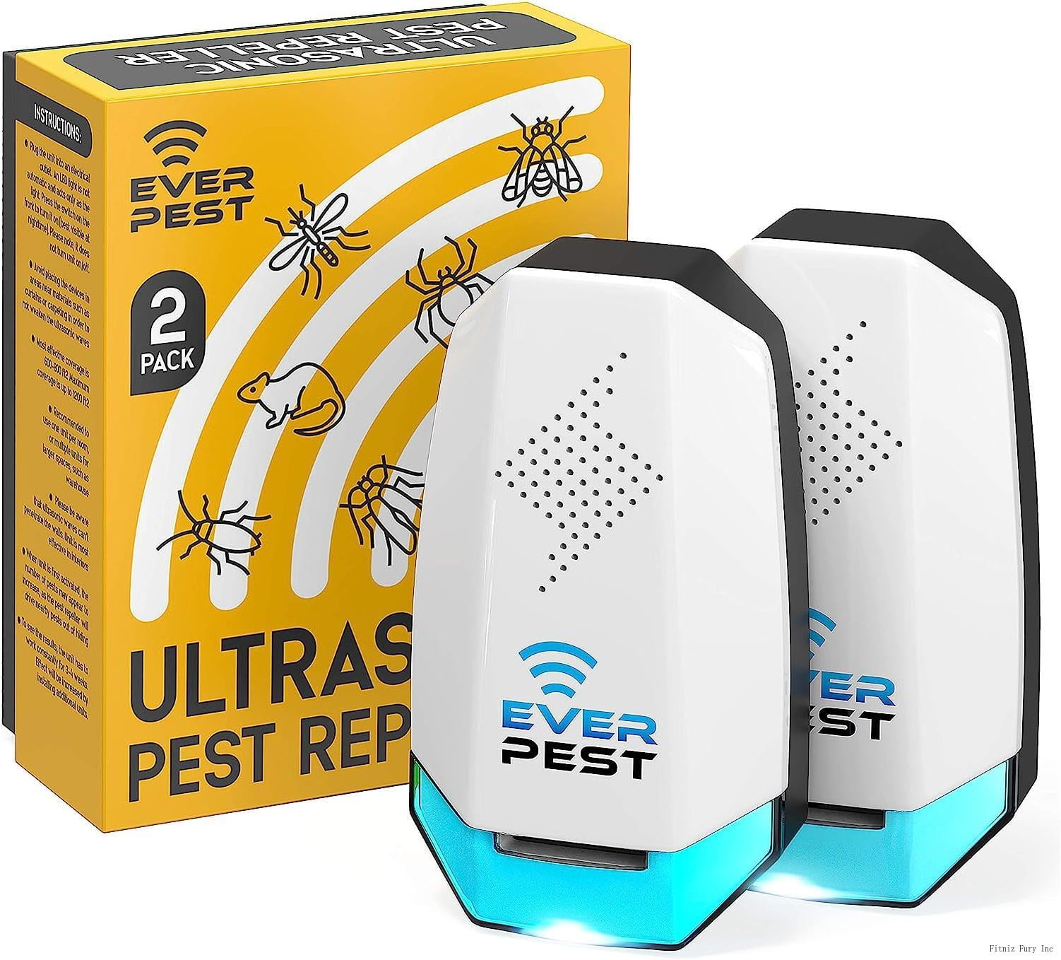 ultrasonic pest repeller plug in 2 pack electronic insect control