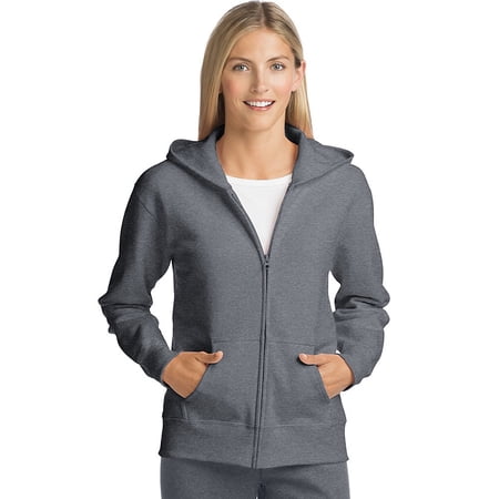 Hanes ComfortSoft EcoSmart Women's Full-Zip Hoodie Sweatshirt - O4637