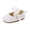 White, variant on Tigivemen Baby Girl Shoes Infant Mary Jane Flats Princess Toddler Wedding Dress Shoes with Bow Khaki Size 3