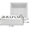 thumbnail image 2 of Zomyto 5"x5" Bathroom Decor,Brush Wood Box Sign Desk Decor,Rustic Wooden Block Box Sign Decoration For Bathroom Washroom Restroom Toilet, 2 of 6