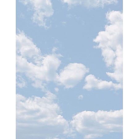 2pcs Clouds Letterhead, 80 Count, 8.5"x11" (2014106)