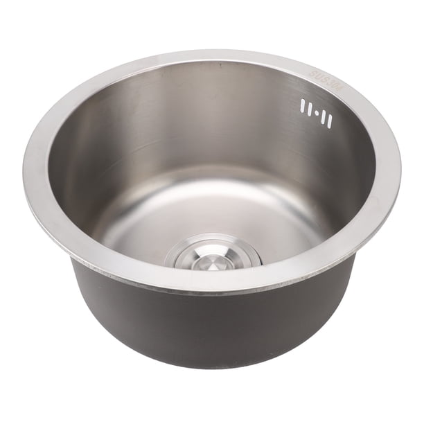 Fregadero De Cocina, Hermoso Fregadero De Barra De Un Tazón Resistente Al Calor Cepillado Para Uso Comercial