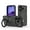 Black, variant on for iPhone 17 Pro Armor Case with Aluminum PC+TPU Hybrid, Magnetic Ring Kickstand Holder, Shock-Resistant Lightweight Non-Slip Protective Cover, Wireless Charging Compatible Design, Black