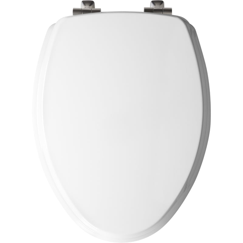 Mayfair Slow Close Elongated White Molded Wood Toilet Seat Walmart