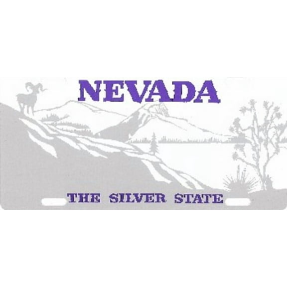 Design It Yourself Nevada State Bicycle Plate. Free Personalization on Plate