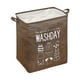thumbnail image 3 of Xihbxyly Cesta de Almacenamiento Extragrande con Cierre de Cordón, Tela de Lino y Algodón Resistente, Multiusos, Ideal para Dormitorio, Baño y Sala de Estar, Capacidad de 75 L, Asa Fácil de Transport, 3 of 3