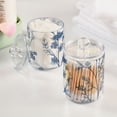 thumbnail image 5 of Delicate Wild Florals Translucent Plastic Cans Storage Canisters with Lid Set of 2, 5 of 7