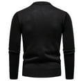 thumbnail image 4 of HAiming Men's Sweater Long-Sleeve Crew Neck Strenchy Casual Solid Color Pullover Tops Trendy Clothes, 4 of 4