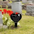 thumbnail image 4 of KBKYBUYZ Cemetery Memorial Stakes Acrylic Grave markers Sympathy Grave Stake Waterproof Grave Decoration for Outdoors Cemetery Yard On Sale, 4 of 5