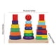 thumbnail image 3 of Juego de 21 bloques de construcción de madera para bebés: juguete de aprendizaje de colores y formas, 3 of 7