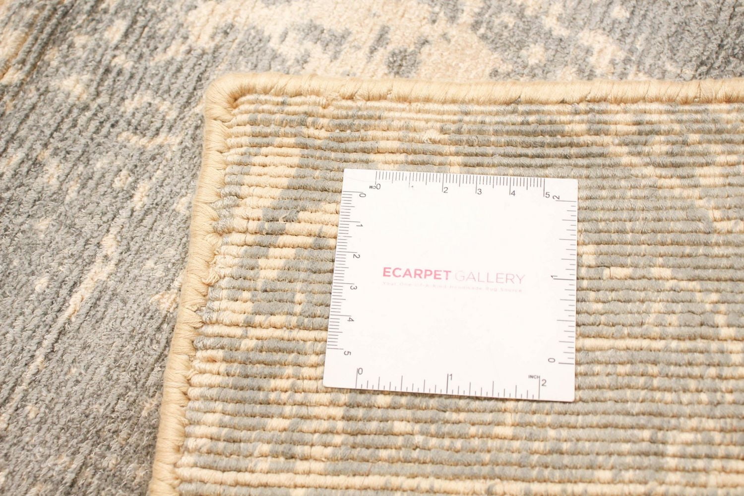 ECARPETGALLERY 5'0" x 7'4"  Transitional Galleria Hand Loomed Area Rug for Living Room, Dining Room and Bedroom in Grey