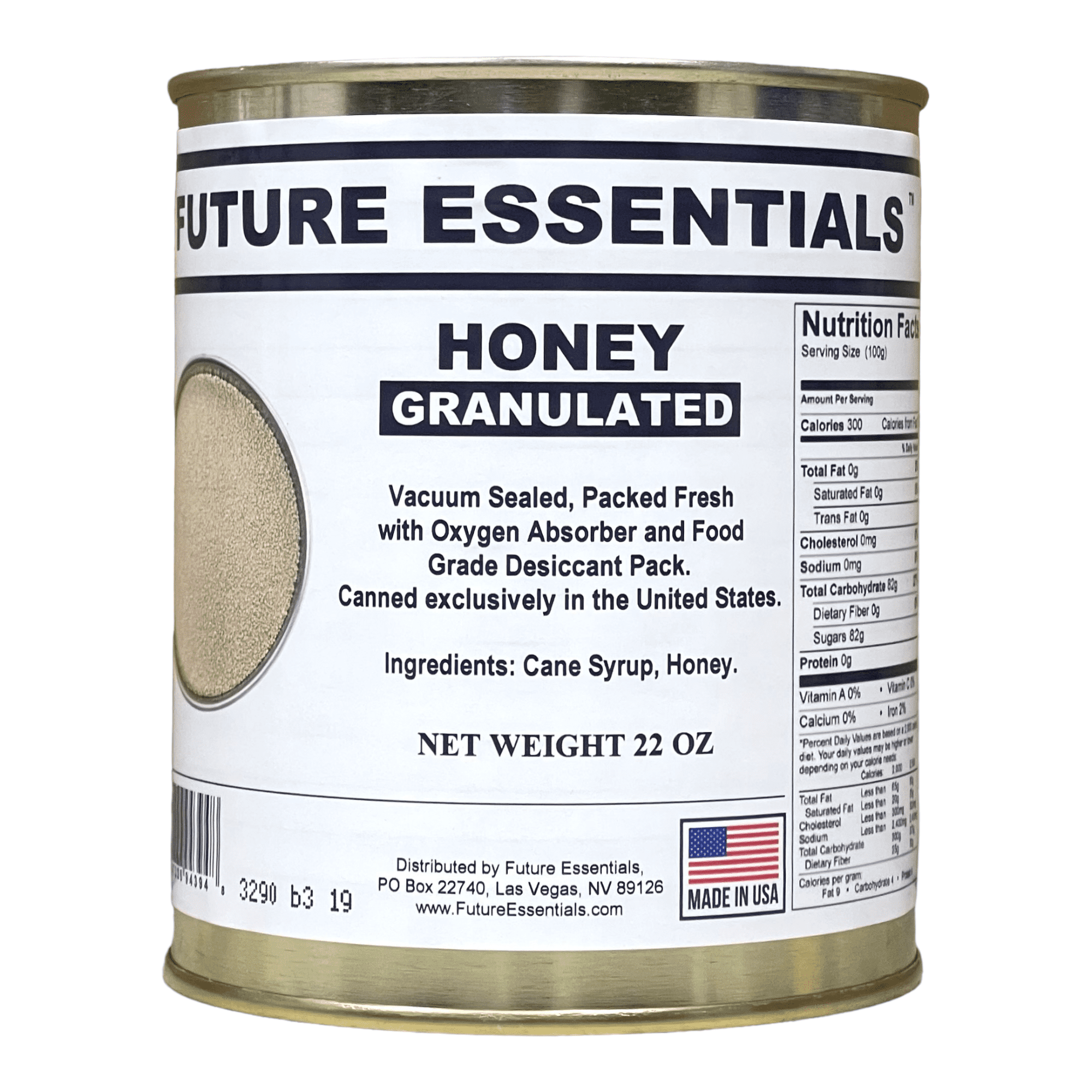 Future Essentials Canned Granulated Honey 1 Case