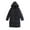 Black, variant on Patlollav Women Warm Pocket Coat Turn Down Collar Long Jacket Winter Down Parkas