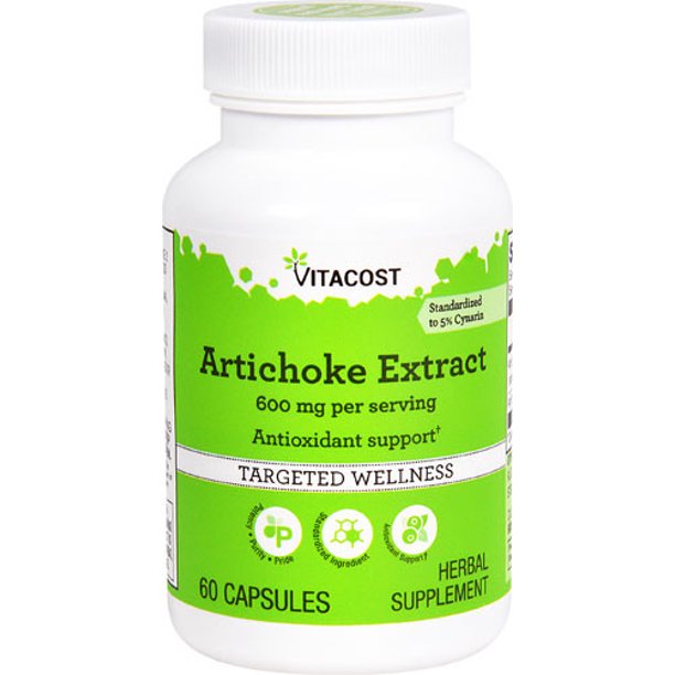 Artichoke ExtractStandardized 600 Mg Per Serving60 Capsules