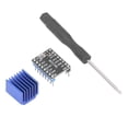 thumbnail image 1 of Motor Driver Module, Motor Driver TMC2208 256 Subdivision Low Heat Generation Aluminum Alloy And PCB With Heat Sink For 3D Printer, 1 of 8