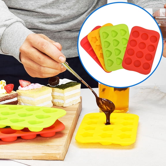 Fufafayo under $5 1Pcs Silicone Cake Mold, Half Sphere Silicone Cake Mold, 12 Cavity Muffin Chocolate Baking Pan, Non Stick Mold for Oven, Microwave and Freezer Dessert Making