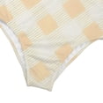 thumbnail image 5 of Kids Girls Two Piece Tankini Swimsuit Ice Cream Pattern Ruffled Skirt Bottom Bathing Suit Resort Swim Wear Outfit 4-8 Years Yellow, 5 of 6