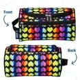 thumbnail image 6 of Wildkin Toiletry Bag for Boys, Girls, and Adults With Zippered Exterior Front Pocket, Interior Mesh Pocket (Rainbow Hearts), 6 of 7