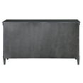 thumbnail image 3 of Elm Solid Wood 6-Drawer Double Dresser Chest Storage, Antique Gray, 3 of 5