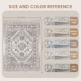 thumbnail image 2 of Roxstand 2'x3' Washable Entryway Rug, Vintage Oriental Non Slip Stain Resistant Small Accent Throw Kitchen Rugs, Brown, 2 of 10