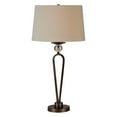 thumbnail image 2 of 31" Brown Bronze Table Lamp with Beige Linen Shade, 2 of 3