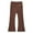 1#Coffee, variant on Kiijoy Toddler Girl's Stretch Flared Leggings Casual Soft Pull On Ribbed Pants, Sizes 2-3