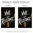thumbnail image 3 of Vive La Resistance Subtle Liberal Protest Garden Flags,12x18 in Double Sided Yard Flag Tapestry Decoration Home Holiday Farmhouse Outside, 3 of 7