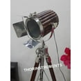 thumbnail image 2 of Royal Wooden Spot Searchlight Lamp Wooden Tripod Vintage Lights Nautical Floor Lamp, 2 of 4